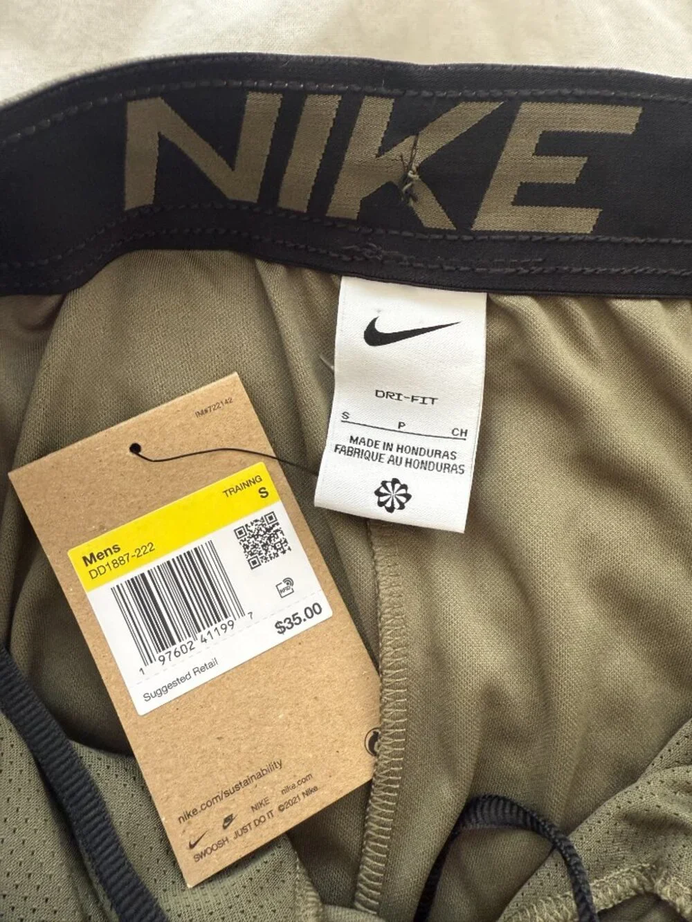Nike Dri-FIT - Olive - Men's - Size: Small